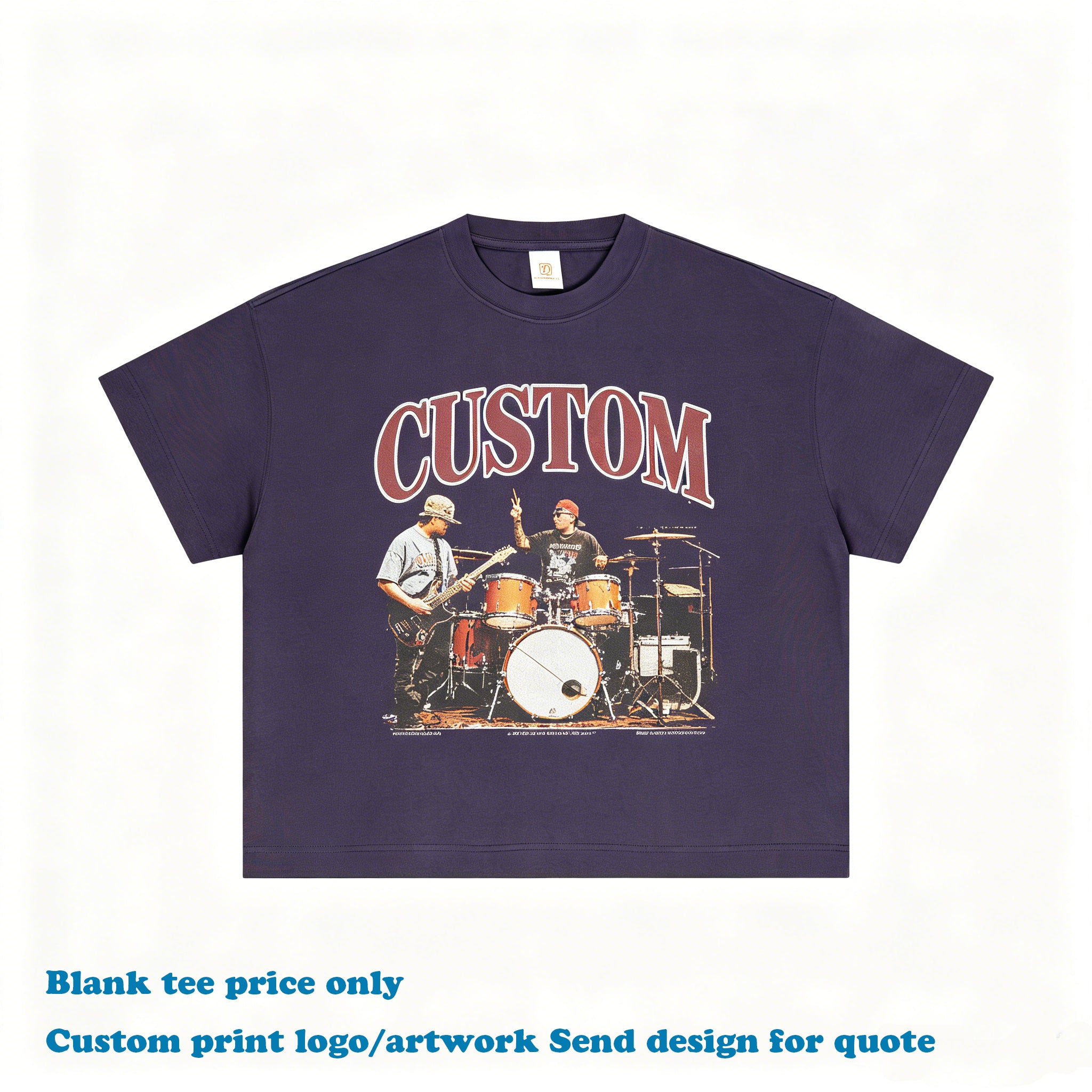 OEM T-shirt Custom Wholesale Price Unisex High Quality Round Neck Blank Embroidery Custom logo Heat Transfers for T-shirts