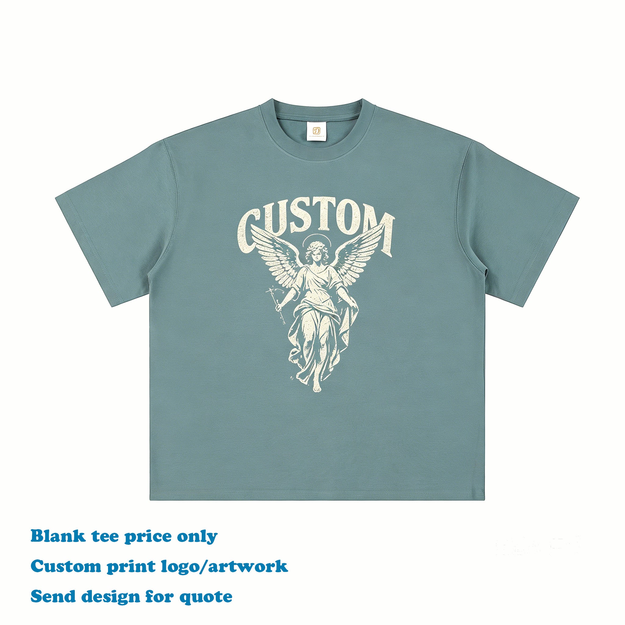New Style Summer T-shirt Drop Shoulder Custom High Quality Round Neck Heavy Cotton Hip Hop Wholesale Streetwear t Shirts