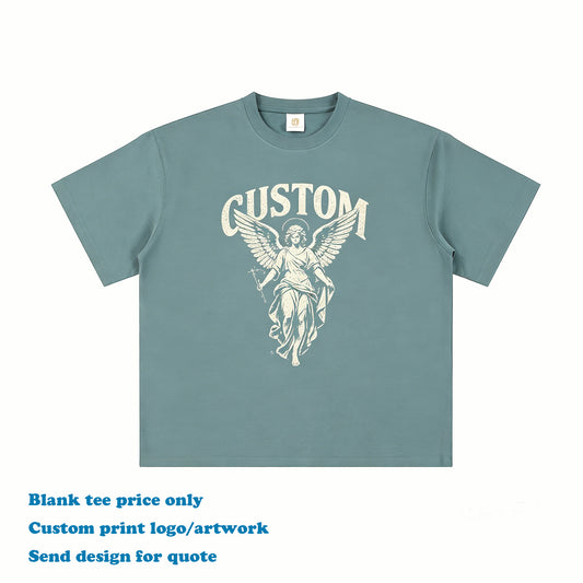 New Style Summer T-shirt Drop Shoulder Custom High Quality Round Neck Heavy Cotton Hip Hop Wholesale Streetwear t Shirts