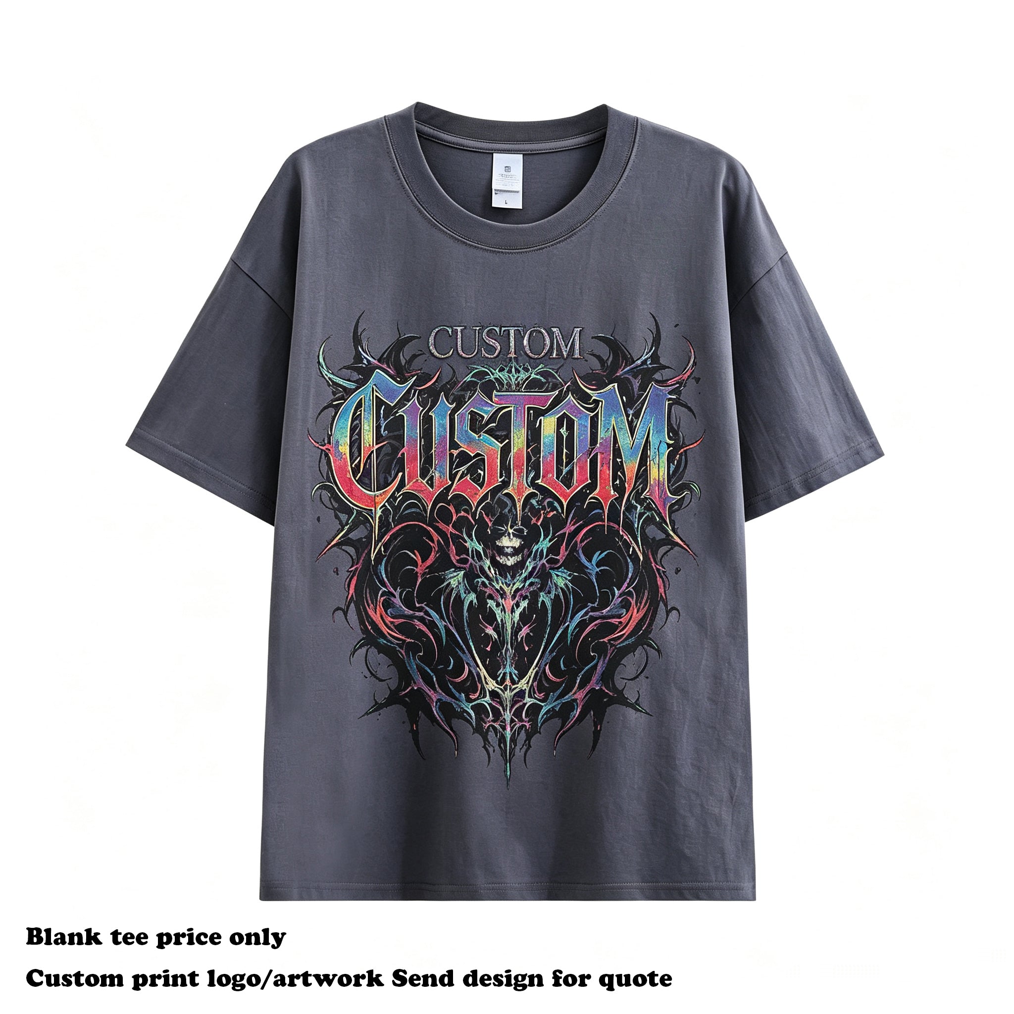Custom Factory Direct Sale High Quality 100% Cotton Drop Shoulder New Design Summer Blank Embroidery logo Wholesale T-shirts
