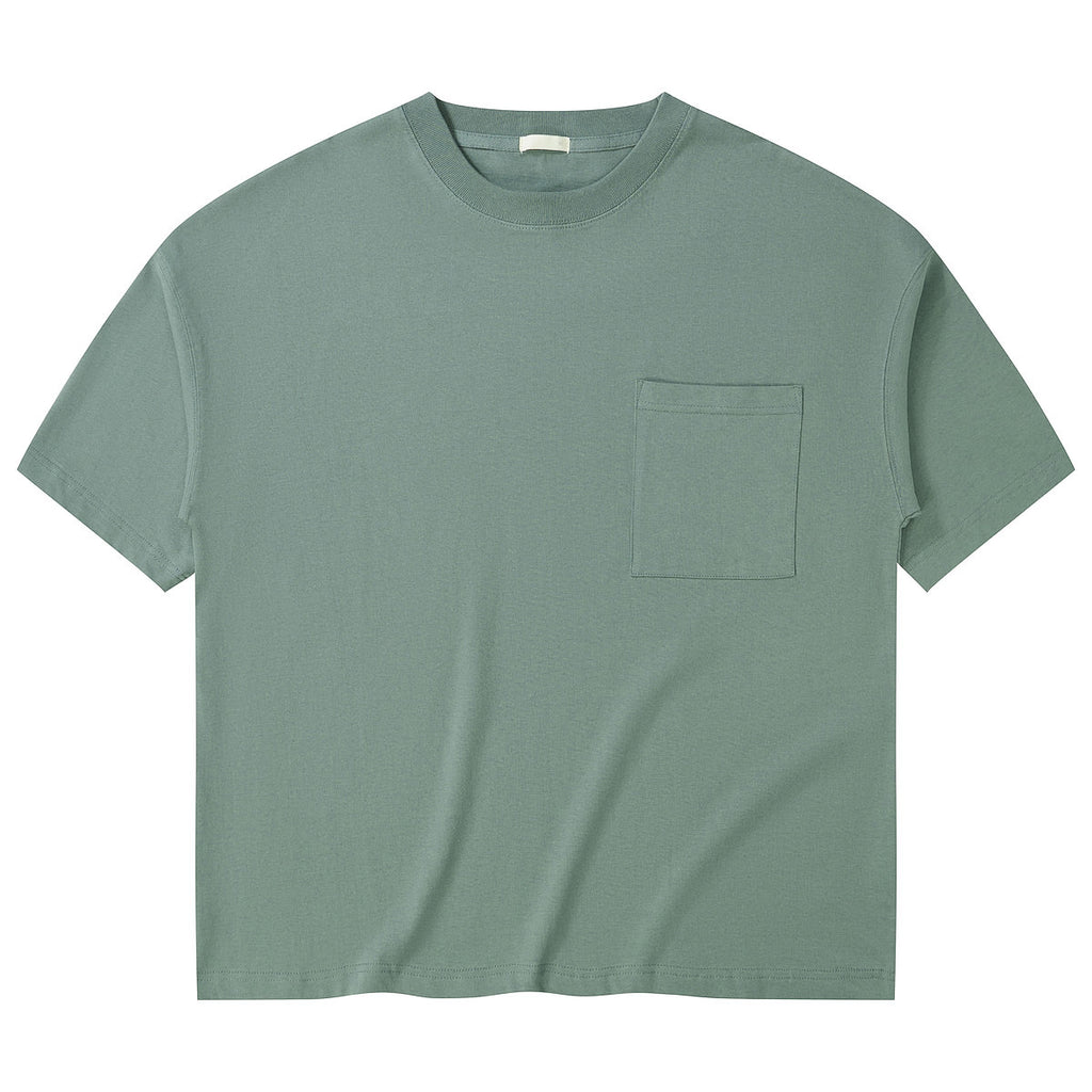100% Cotton Oversized Tshirt Streetwear Loose High Quality Blank Pure Color Custom Puff Printing Personalized Men's T-shirts