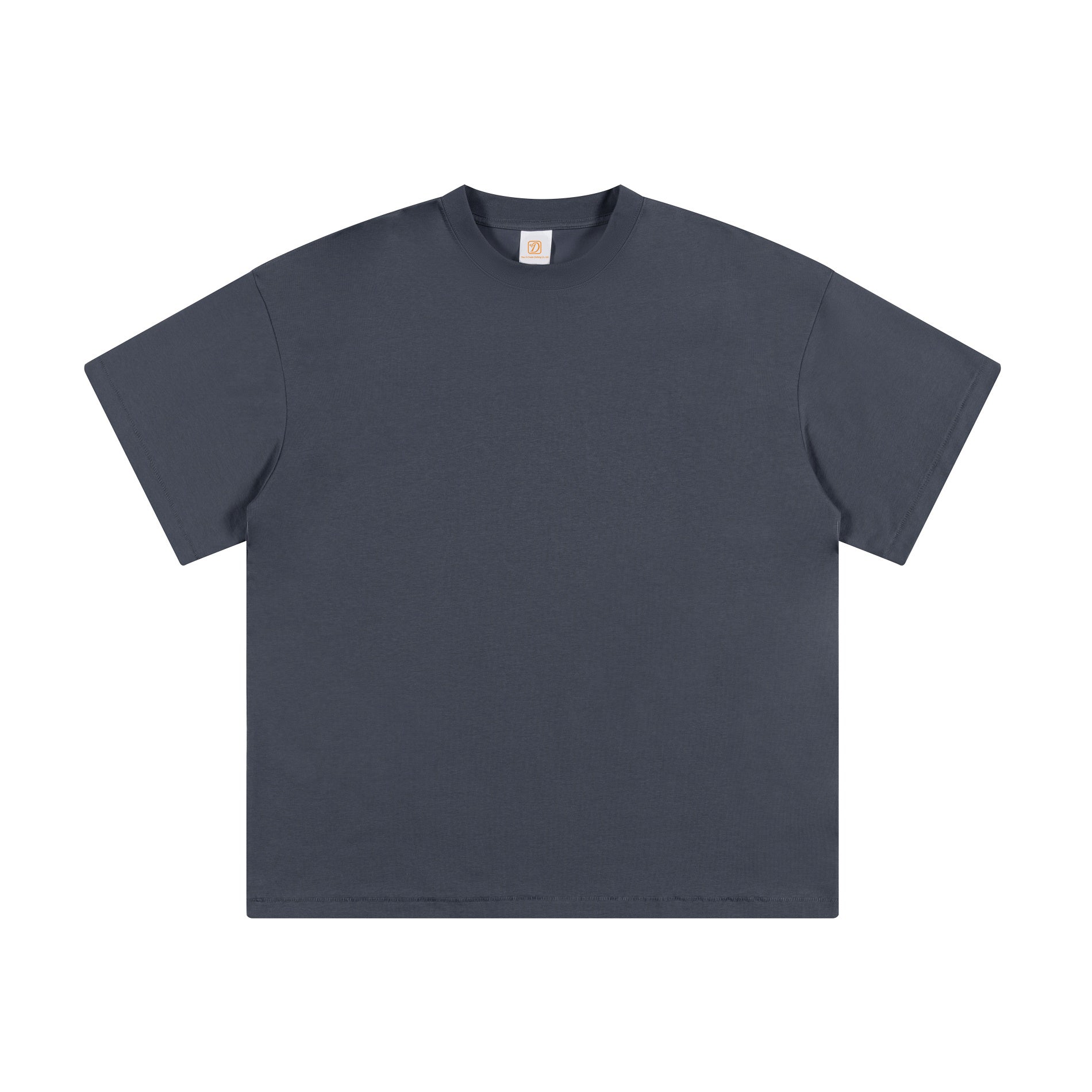 Loose Puff Print t Shirt Custom logo Blank Round Neck Pure Color High Quality Drop Shoulder Streetwear Fashion Men's T-shirts