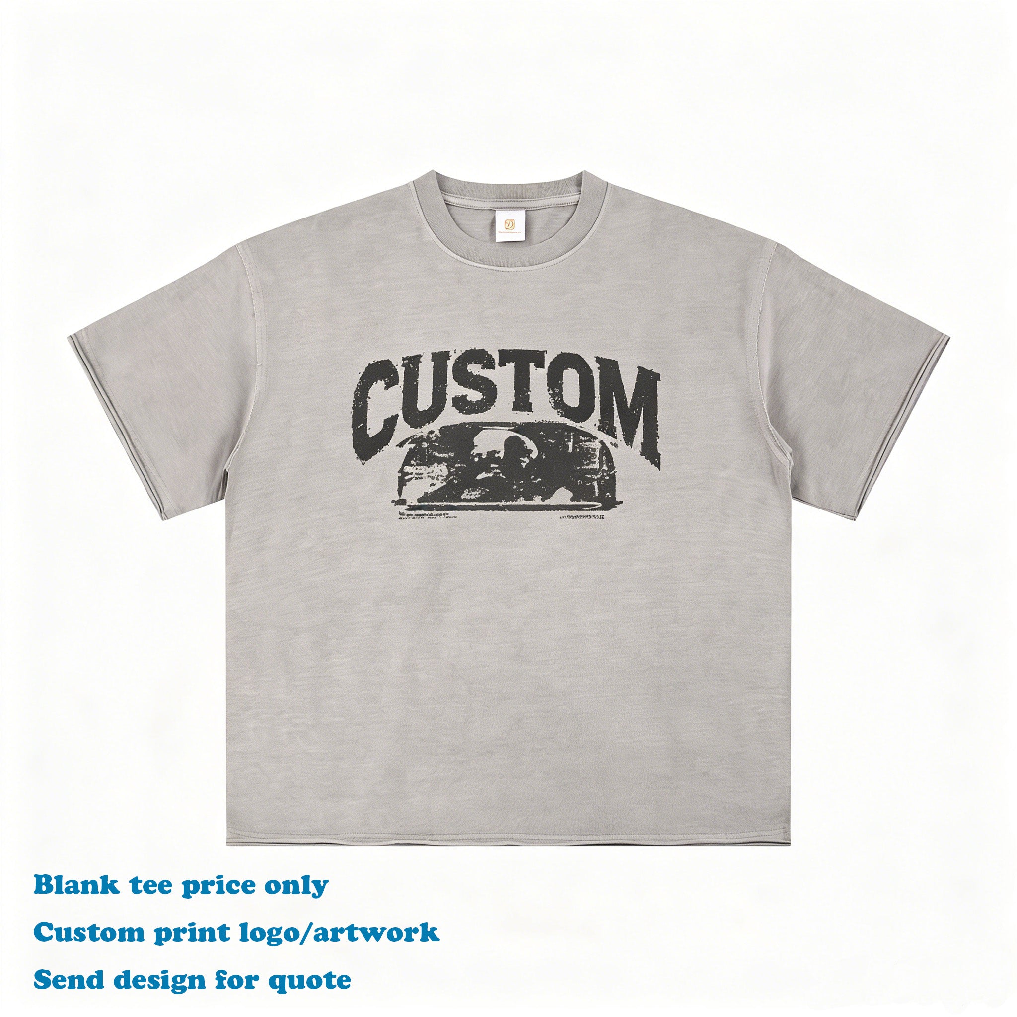 Men's T-shirts 100% Cotton Custom Batik Washed High Quality New Design Summer Short Sleeve Embroidery logo Plain t Shirt