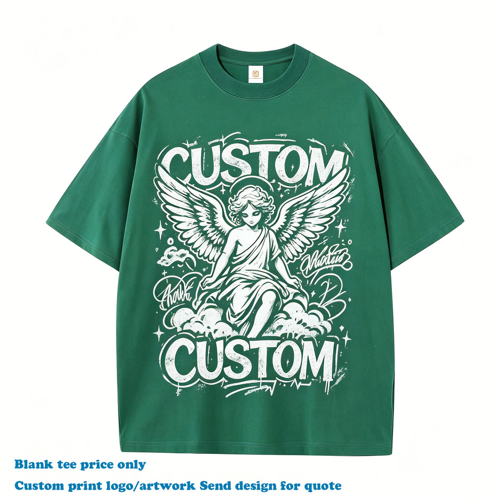 Oversized Tshirt Drop Shoulder Custom Streetwear O-neck Casual Short Sleeve 100% Cotton Wholesale Blank Embroidery logo T-shirt