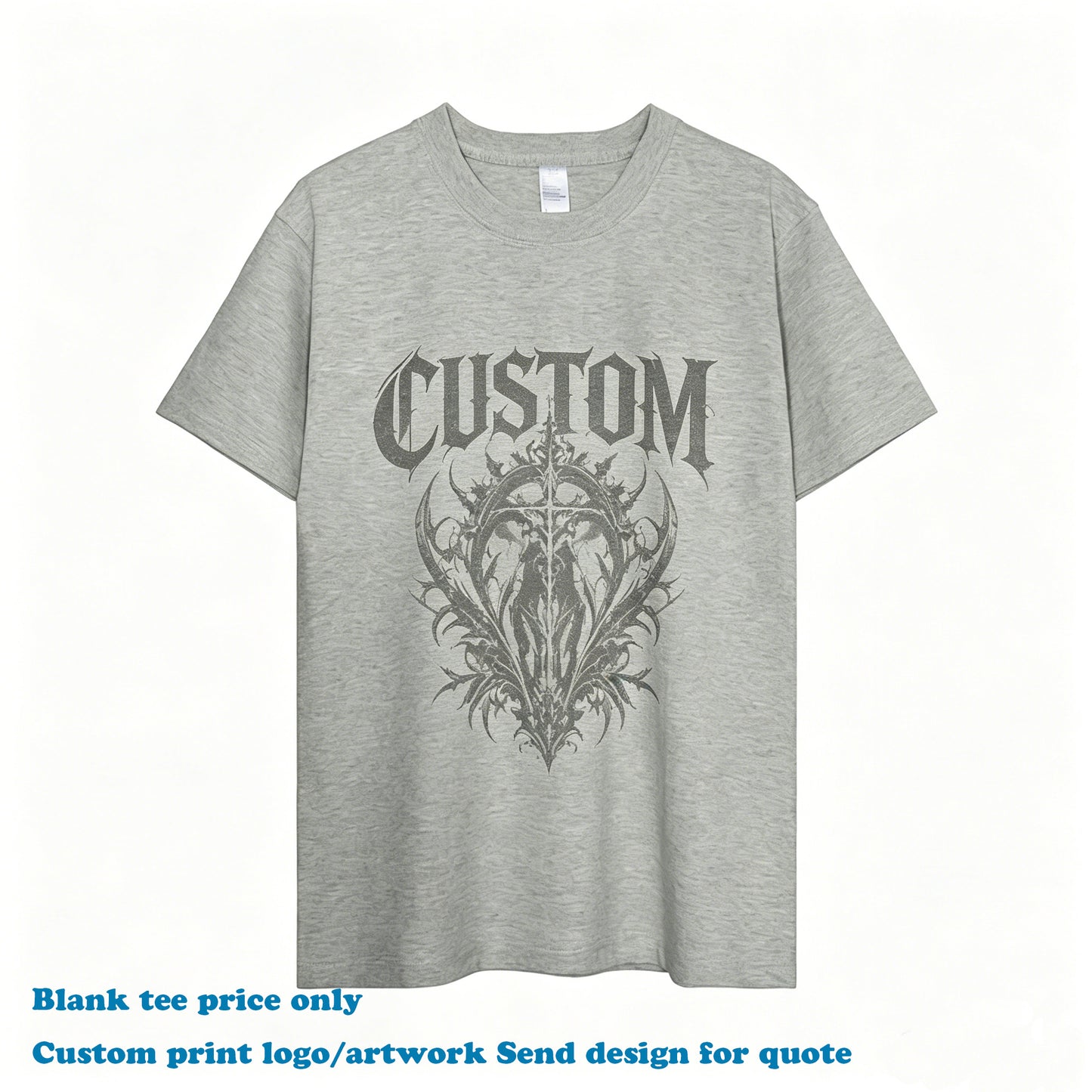 Manufacturer T-shirt Custom Puff Printing Design Summer High Quality Embroidery O-neck Casual Wholesale Price Fashion T-shirt