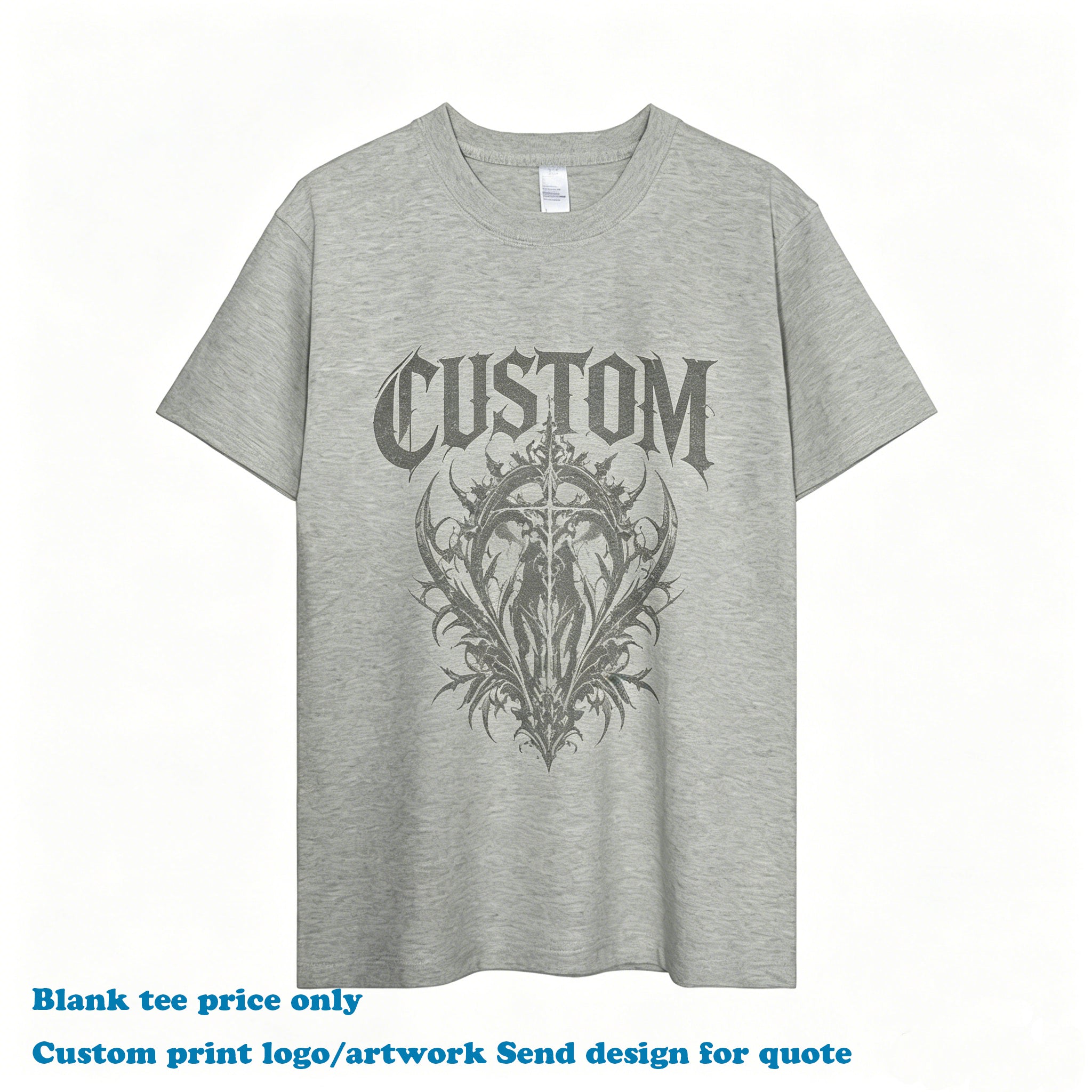 Manufacturer T-shirt Custom Puff Printing Design Summer High Quality Embroidery O-neck Casual Wholesale Price Fashion T-shirt