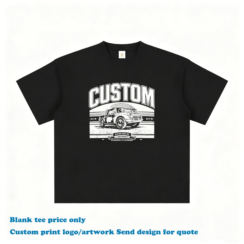Wholesale T-shirt Custom Puff Printing High Quality O-neck Blank New Design Casual Fashion Personalized Plain t Shirt for Men