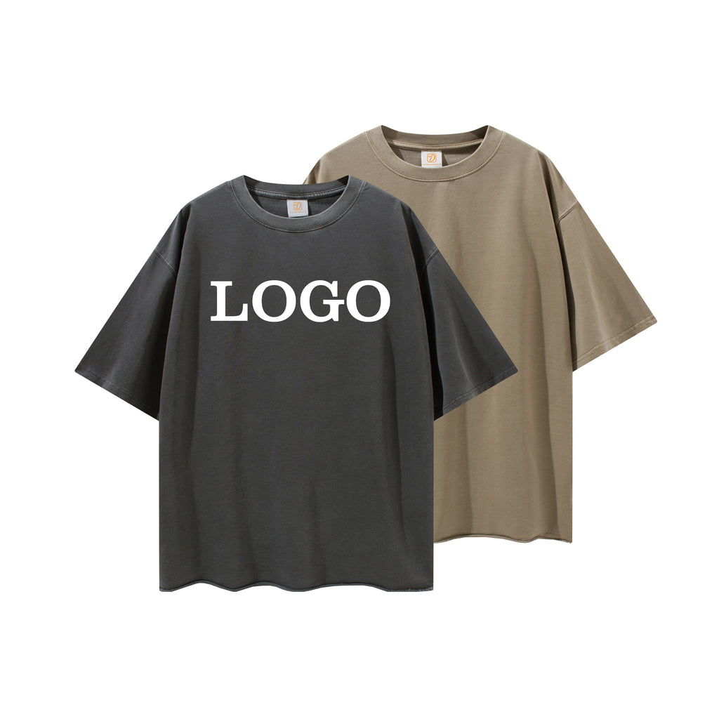 Custom Puff Printing Tshirts High Quality Casual Summer Streetwear Acid Wash Customized New Design Personalized t Shirt for Men