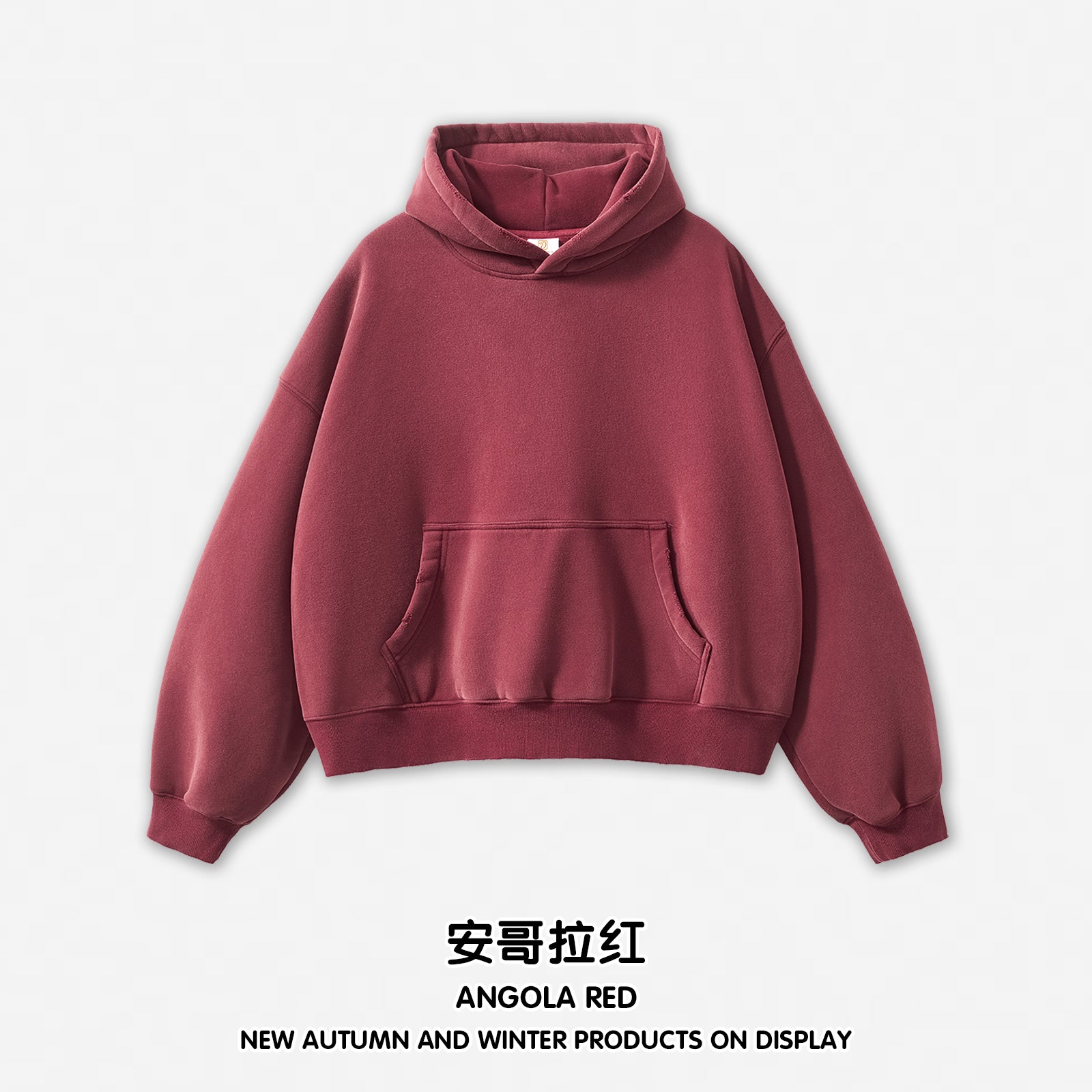 Boxy Fleece Heavyweight Blank Custom Puff Printing Oversized Wireless High Quality Streetwear Men's Hoodies Bulk Wholesale