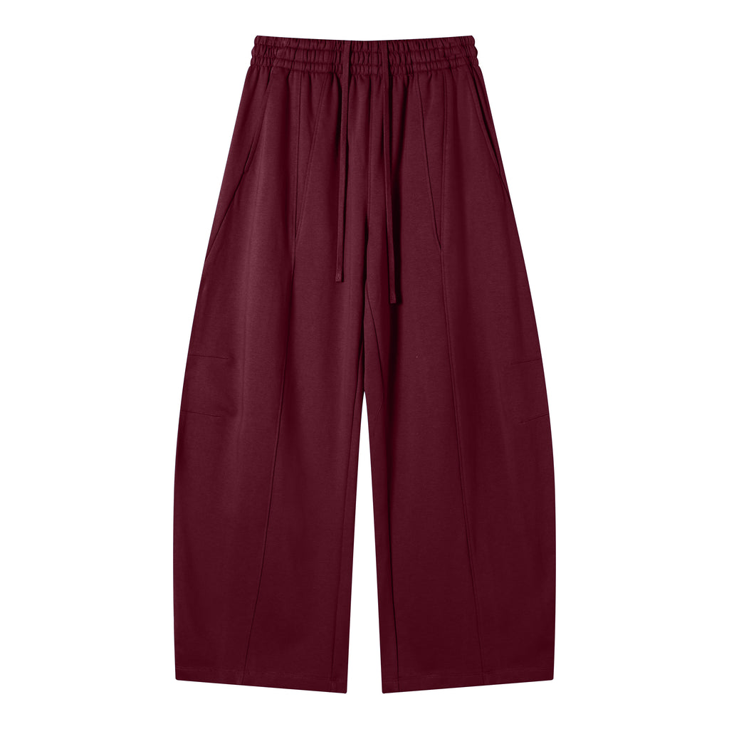Men's Sweatpants New Design Polyester/Cotton Loose High Quality Streetwear Patchwork Fashion Pure Color Plain Sweatpants