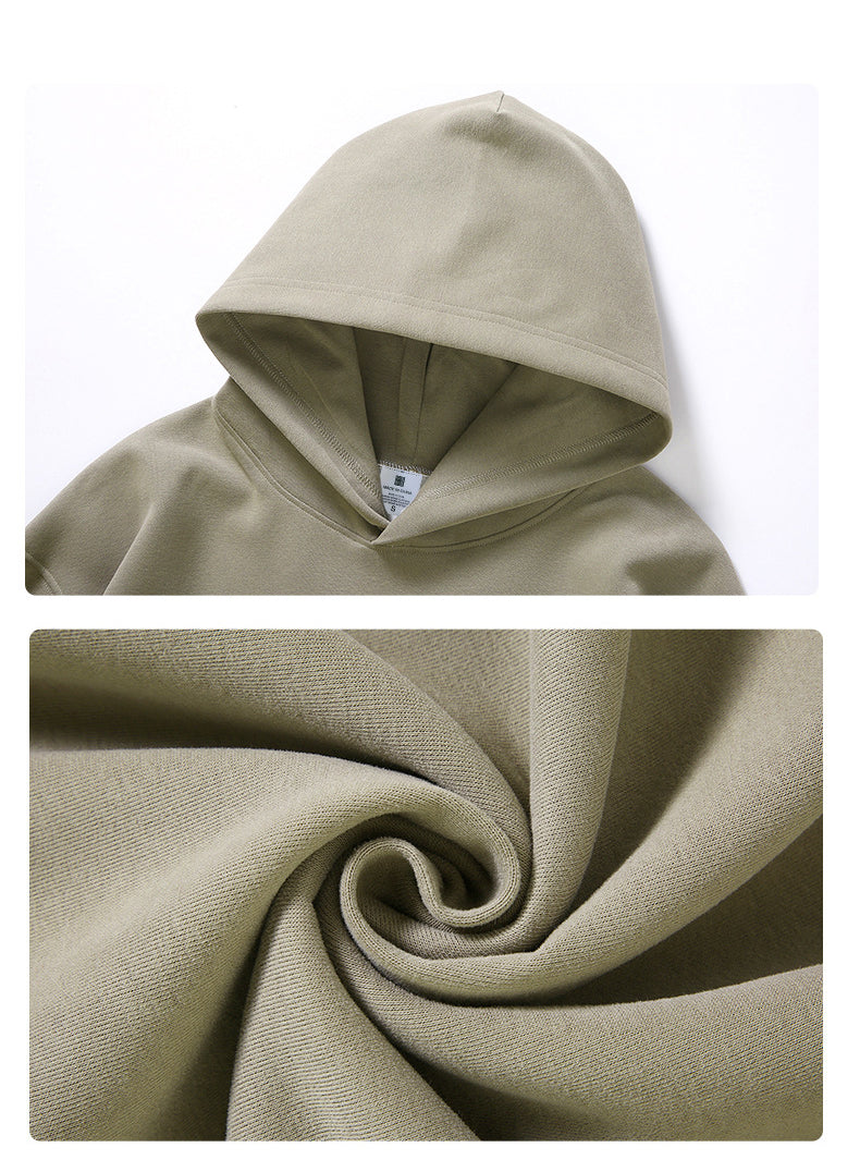 Manufacturer Hoodies High Quality Polar Fleece Drop Shoulder Blank Custom Puff Print Fashion Thick Hoodies