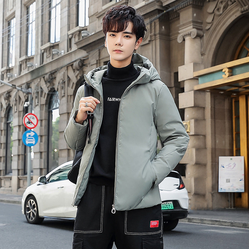 Fall and Winter Style Full Zipper Plaid Stand up Collar Jacket Men's American High Street Long Sleeved Loose Fitting Coat