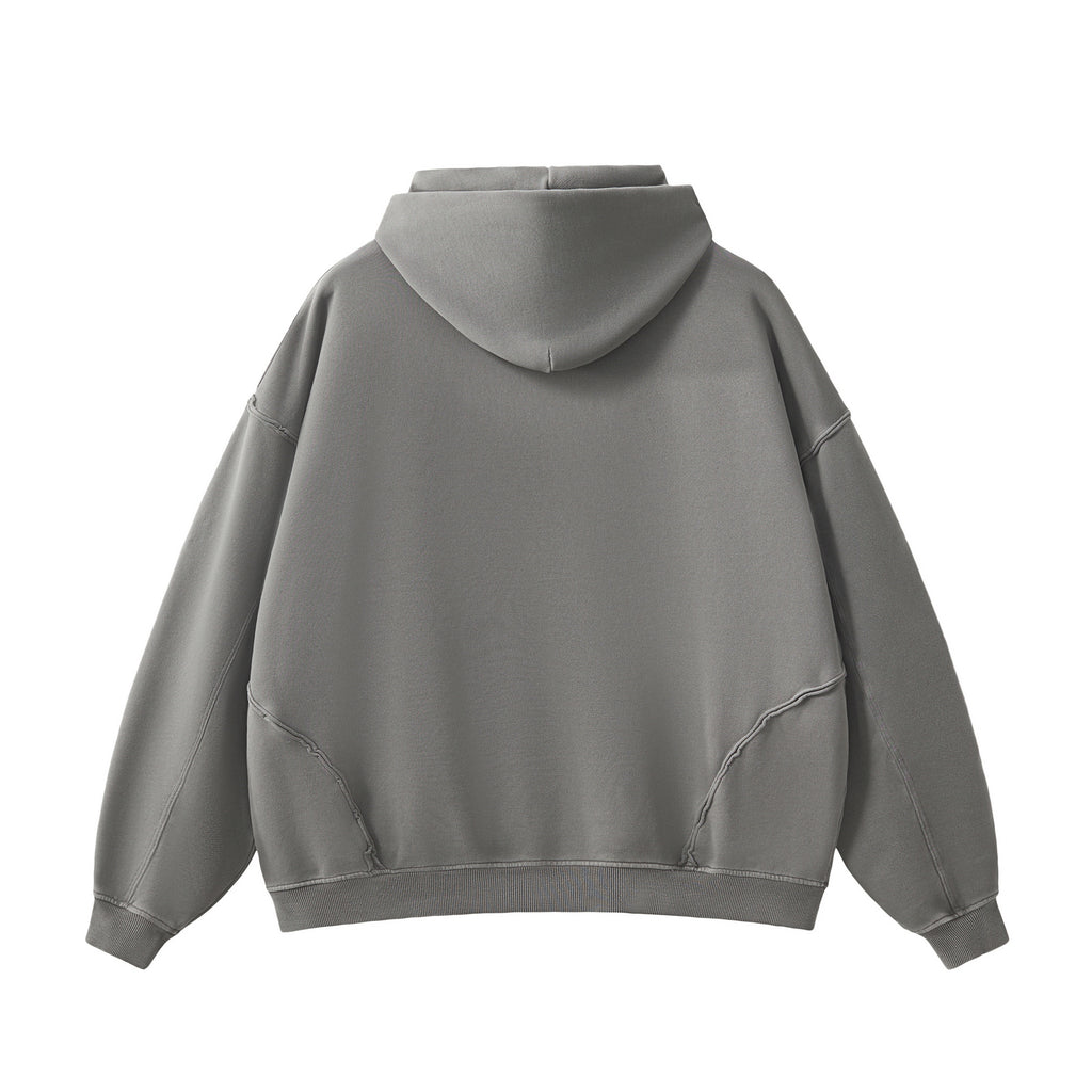 100% Cotton Heavyweight Custom French Terry Acid Wash High Quality Streetwear Unisex Oversized Drop Shoulder Hoodie