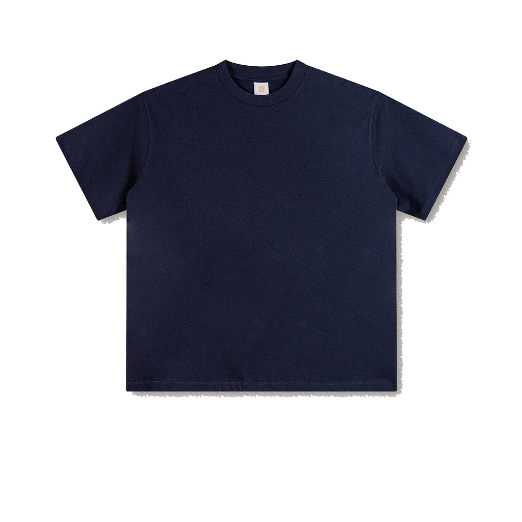 345g Heavyweight Tshirts 100% Cotton Oversized Custom Pure Color High Quality Blank O-neck Wholesale Personalized T-shirt