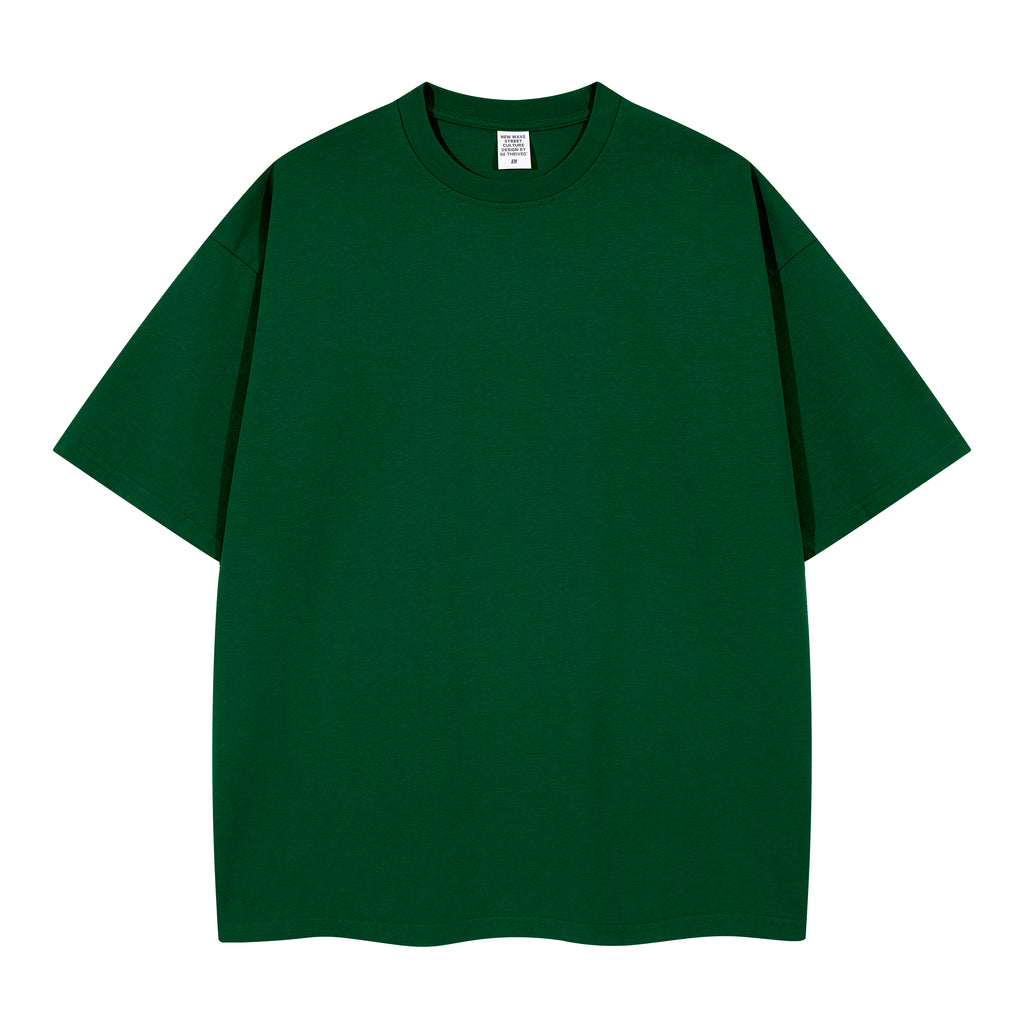 100% Cotton Drop Shoulder T-shirt Streetwear Men's Wholesale Embroidery logo Wholesale High Quality Round Neck Fashion T-shirt