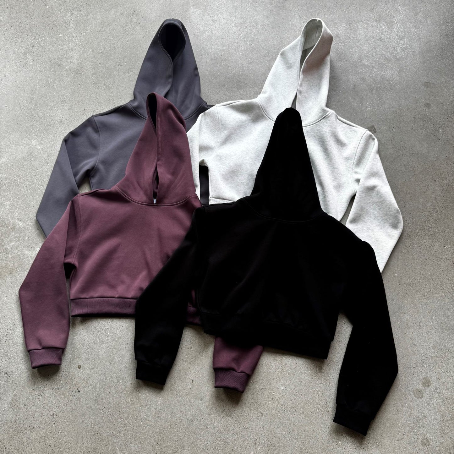 Wholesale Custom Blank Pullover High Quality Sport Short Crop Top Streetwear Pure Cokor Sublimation Sublimation Fashion Hoodies