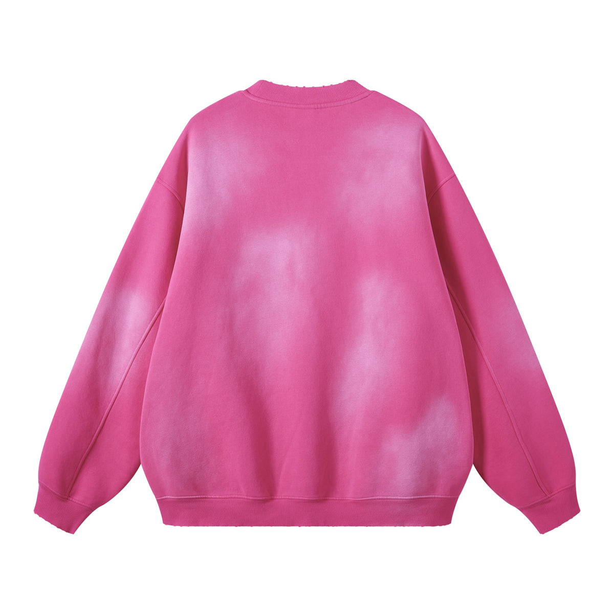 American Style Custom logo Fashion 5 Color Water Washed Distressed Fleece Gradient Round Neck Pullover High Quality Hoodies