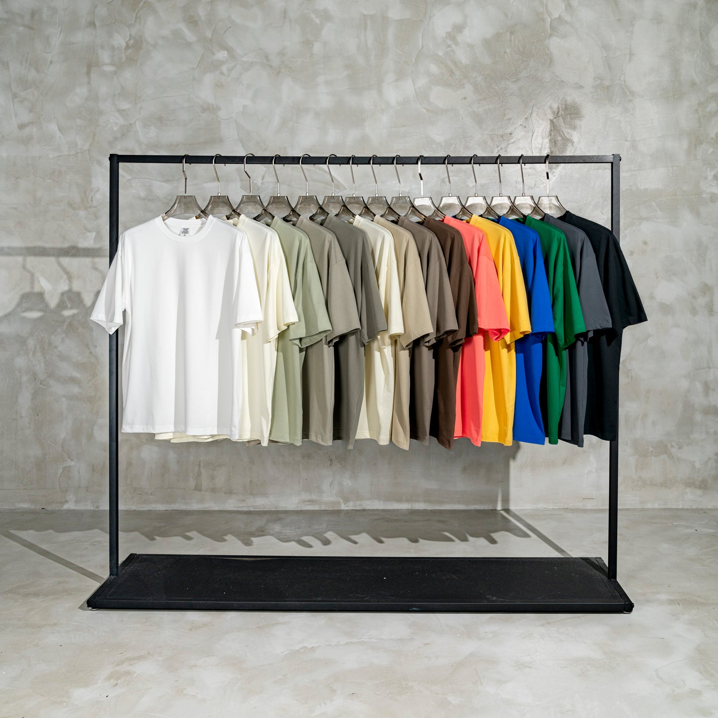 100% Cotton 260G Heavyweight Pure Color Drop Shoulder Oversized Custom Streetwear Distressed Embroidery Dtf Transfers T Shirt No reviews yet