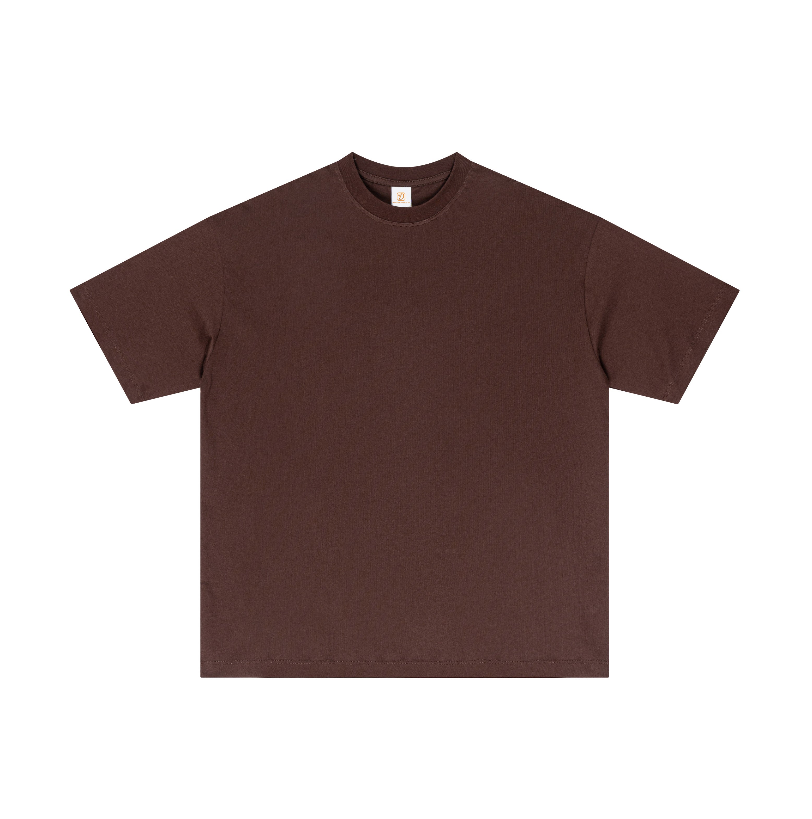 Hot Selling T-shirt Summer Short Sleeve Blank Pure Color High Quality Drop Shoulder Round Neck Wholesale Embroidery logo T-shirt