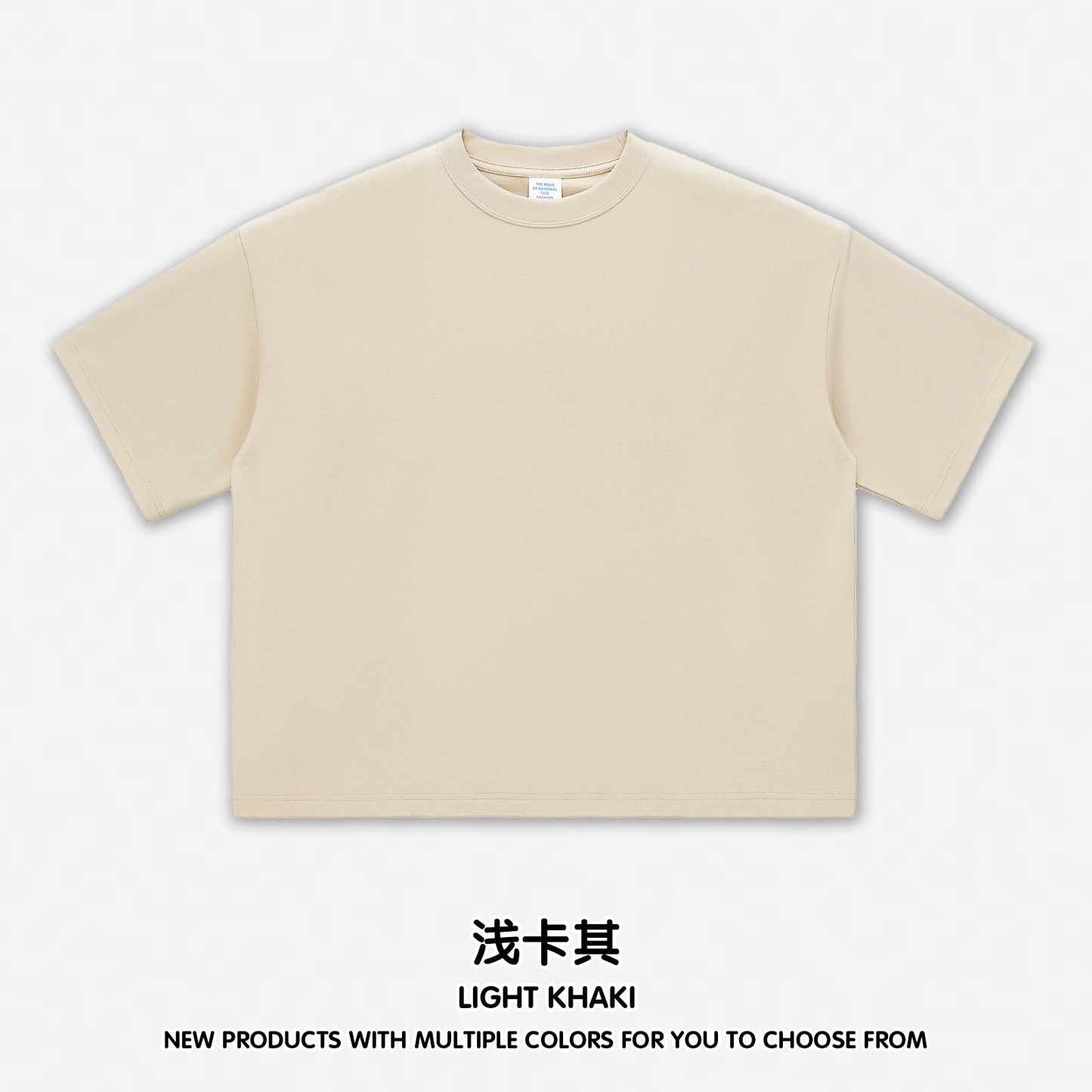 100% Cotton Boxy Loose T-short Unisex Custom logo Streetwear Drop Shoulder Unisex High Quality Round Neck Tshirt for Men Women