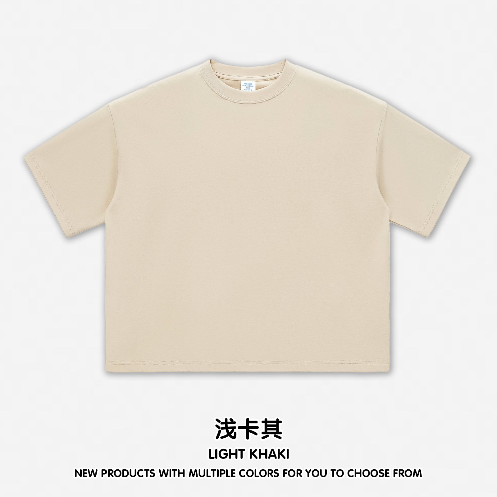 100% Cotton Boxy Loose T-short Unisex Custom logo Streetwear Drop Shoulder Unisex High Quality Round Neck Tshirt for Men Women