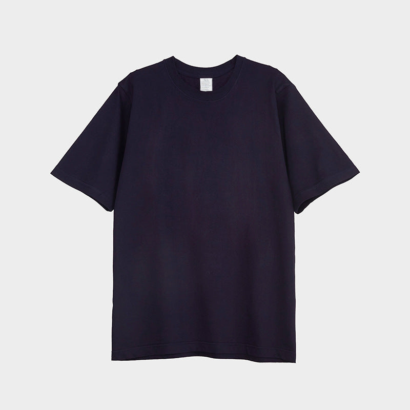 Unisex 25 Color Pure Cotton Loose and Seamless T-shirt Custom logo Manufacturer Plain Oversized High Quality American Style