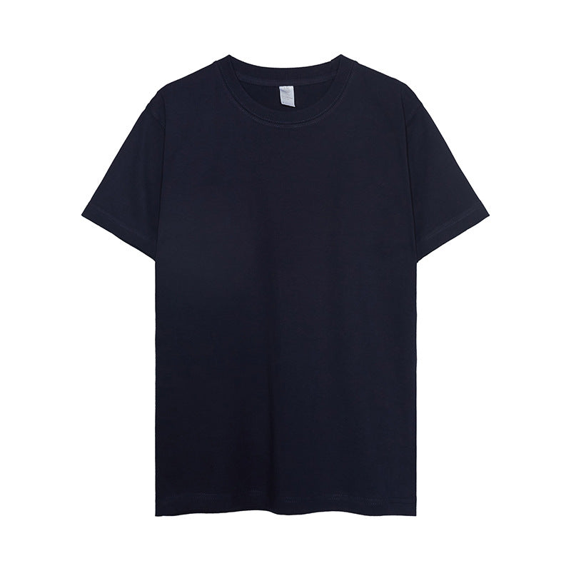 13 Color 300g Pure Cotton Japanese Heavyweight American Retro Solid Color Round Neck Seamless T Shirt for Both Men and Women