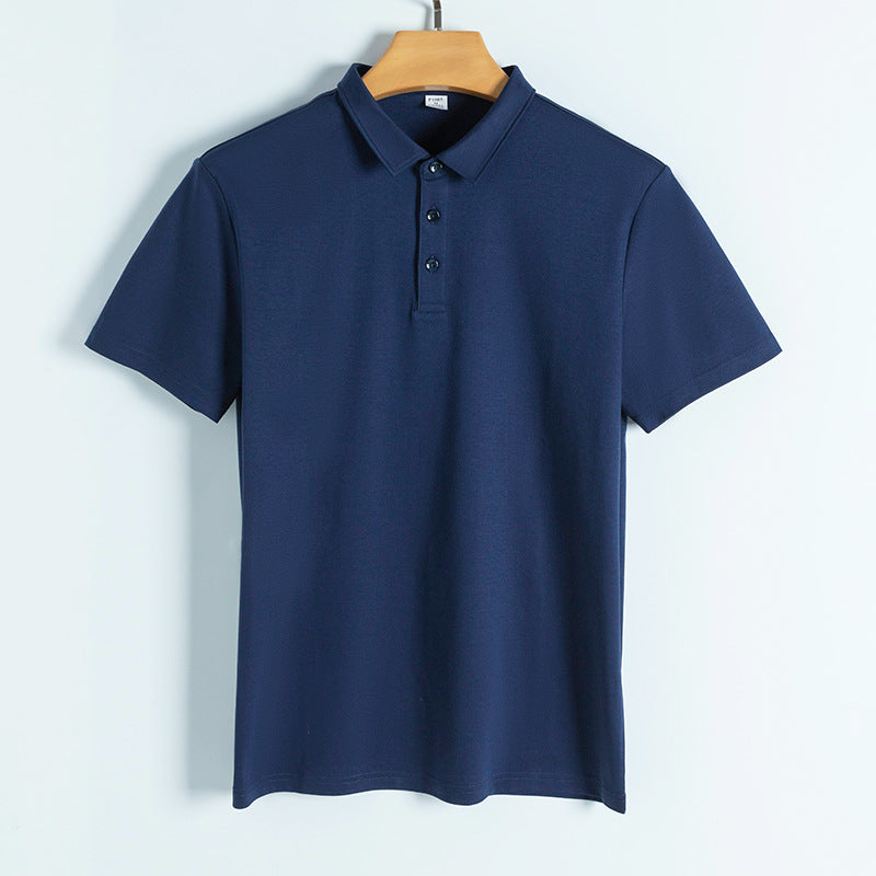 Custom Multiple Processes to Choose From 8 Color Polyester Cotton Lustrous Cotton Polo Shirt Short Sleeved Men's Polo Shirt