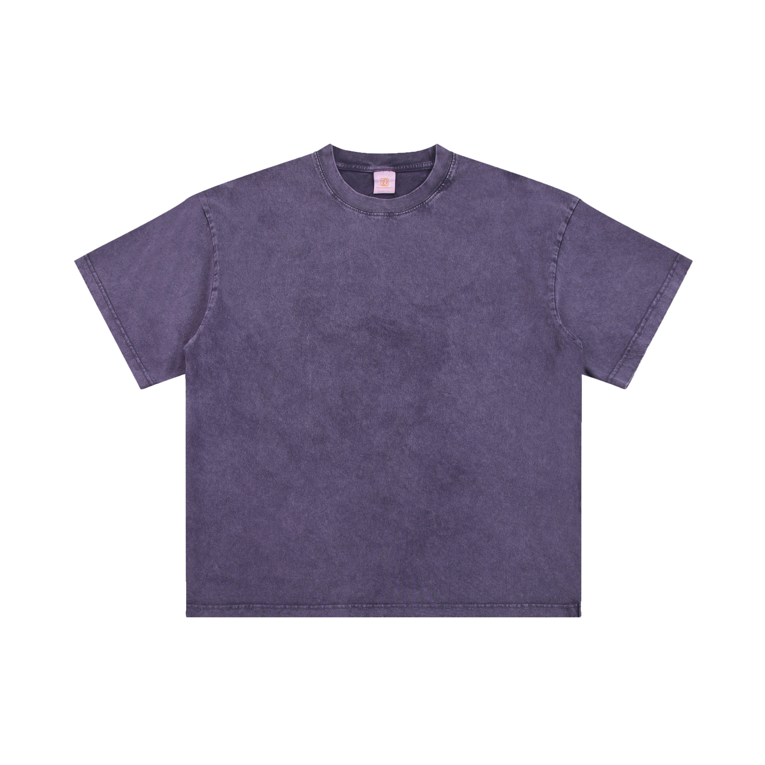 Plain T-shirt 100% Cotton Custom Puff Printing High Quality Design Summer Vintage Wholesale Washed Rounde Neck T-shirt for Men