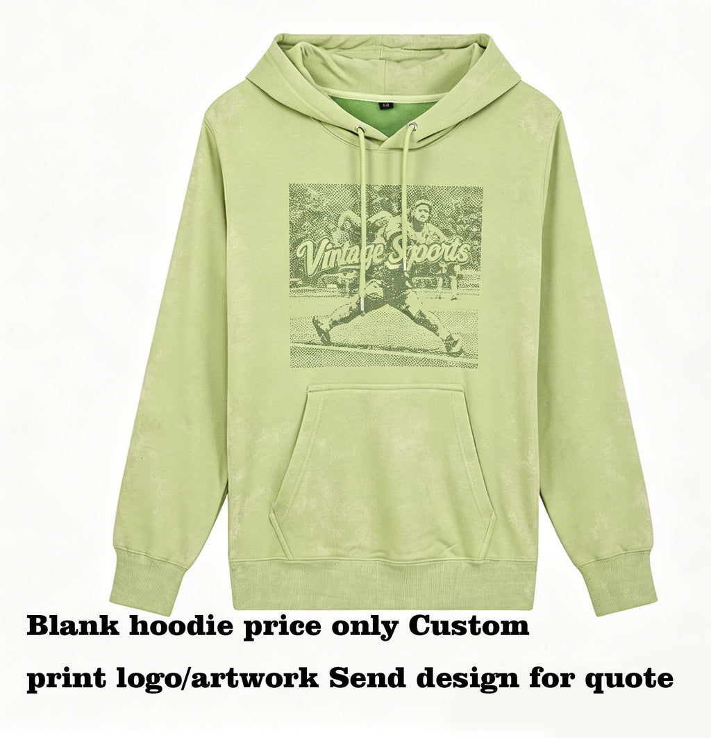 Customized Plain Pullover Hoodie Plain Tshirts for Printing Available in Bulk Wholesale 600garms Heavyweight Vintage Style