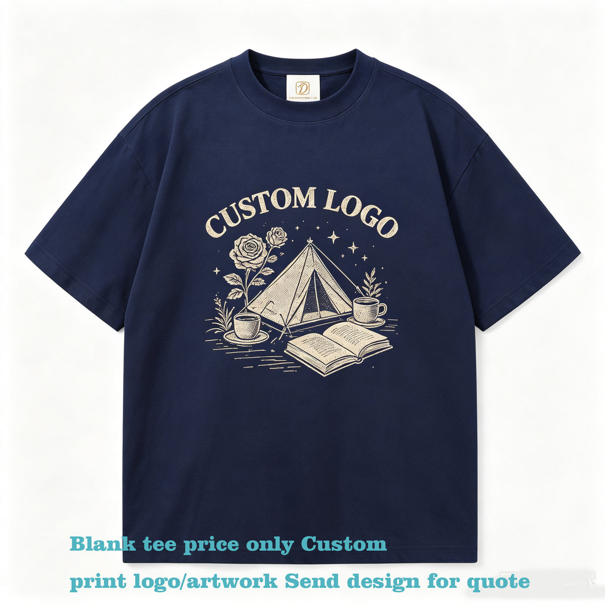 Custom logo From a Trendy Brand Quick Drying Men's Short Sleeved Breathable and Refreshing TShirt Plain Oversized Tshirt