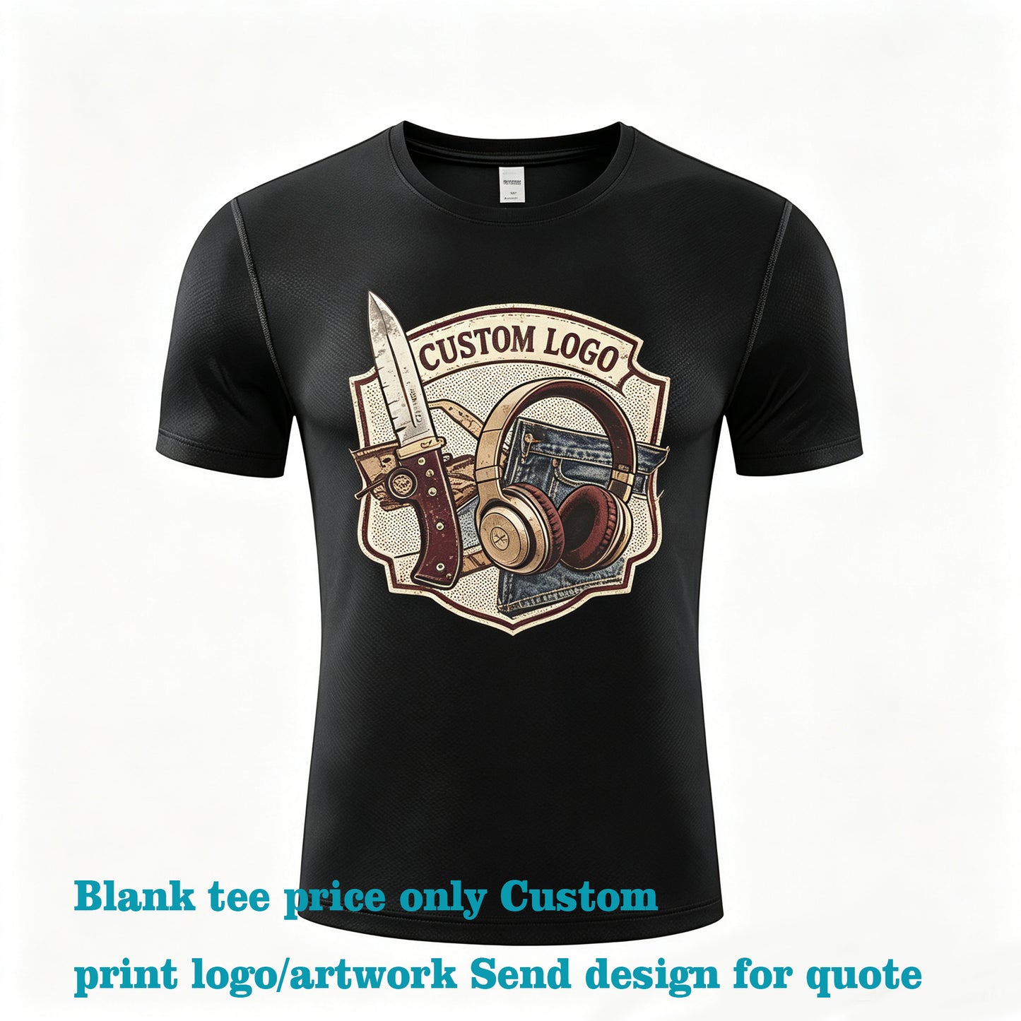 Customized t Shirts Quick Drying Star Point Fabric Oversized Tshirt Multiple Processes to Choose From and Your Exclusive Design