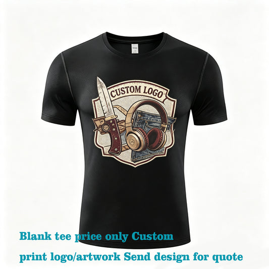 Customized t Shirts Quick Drying Star Point Fabric Oversized Tshirt Multiple Processes to Choose From and Your Exclusive Design