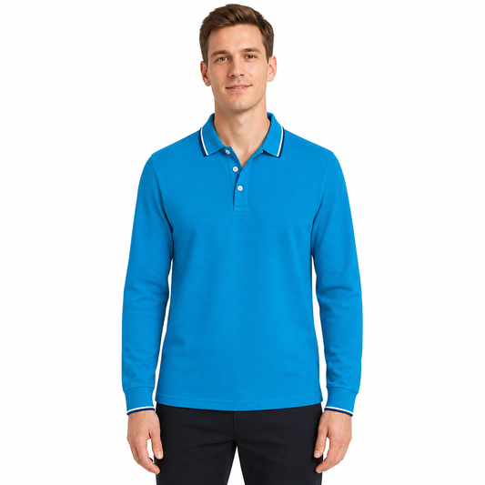 8 Color Multi Color Long Sleeved Polo Shirt Simples Design Long POLO Shirt Unisex High Quality Spring Collection Polo Shirt