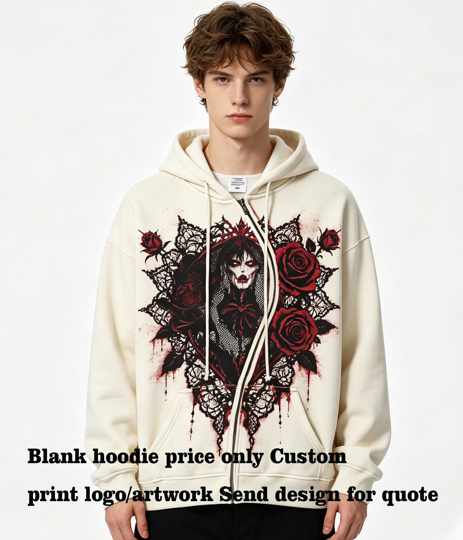 Unisex Hoodies 7 Color S Shaped Zipper Hooded Sweatshirt Trendy American Loose Fit Brand t Shirt Oversized Vintage Style