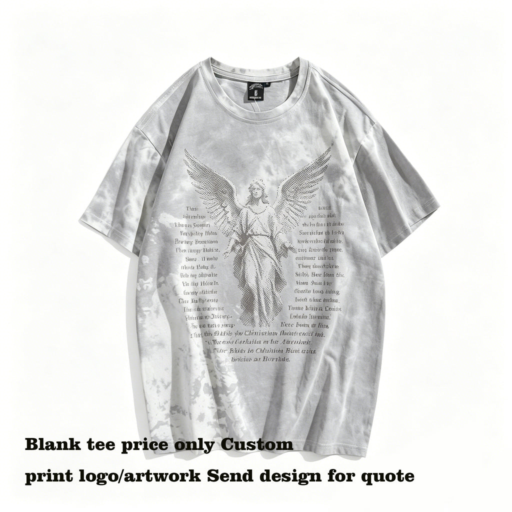 Vintage Blank Cotton Custom Personalized Logo Vintage Oversized Drop Shoulder Streetwear T Shirt Custom Design Wholesale Unisex