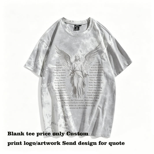 Vintage Blank Cotton Custom Personalized Logo Vintage Oversized Drop Shoulder Streetwear T Shirt Custom Design Wholesale Unisex