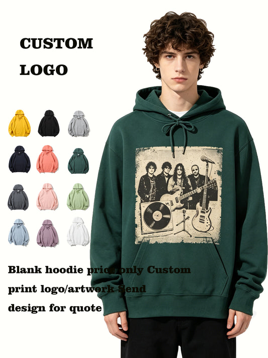Manufacturers 22 Color Hooded Sweatshirt Vintage Blanks Hoodie Pullover High Quality Unisex Oversize Customized logo Design
