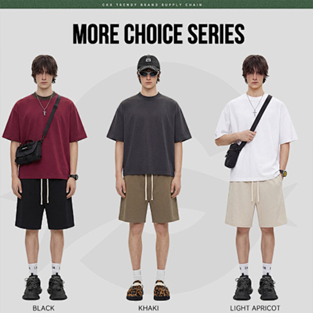 Oem 100 Cotton Heavyweight Pure Colo American Style From a Trendy Brand Casual Shorts Custom logo Men Shorts High Quality