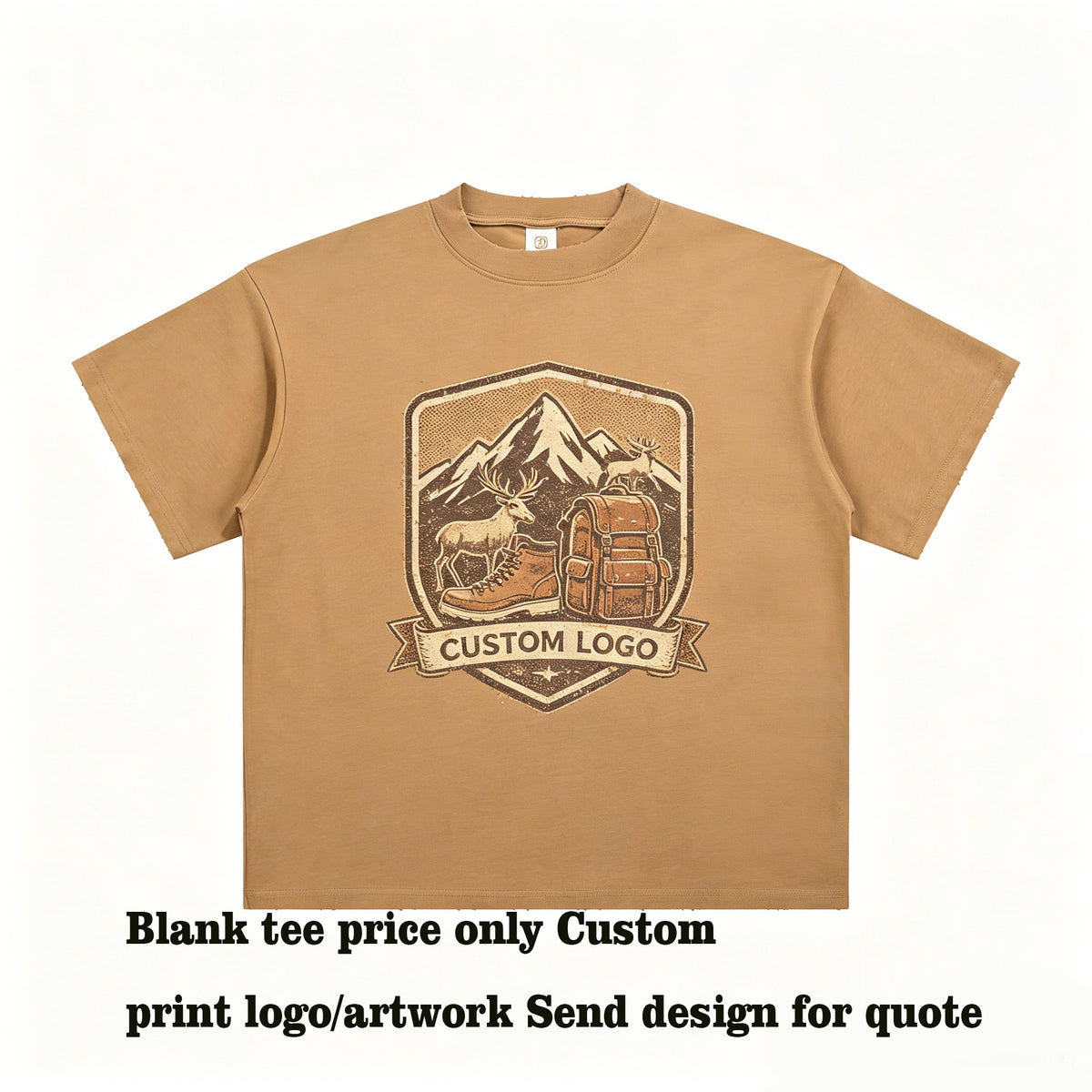 Men Tshirts High Quality Tshirt Custom logo Wornout Crafted American Thick T Shirt Plain Oversized Tshirt Summer Version
