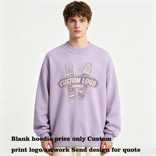 Can Design Patterns for You for Free Thick Fabric Loose Short Sleeved Shoulder Drop Casual BOXY Hoodie Unisex Sweatshirt