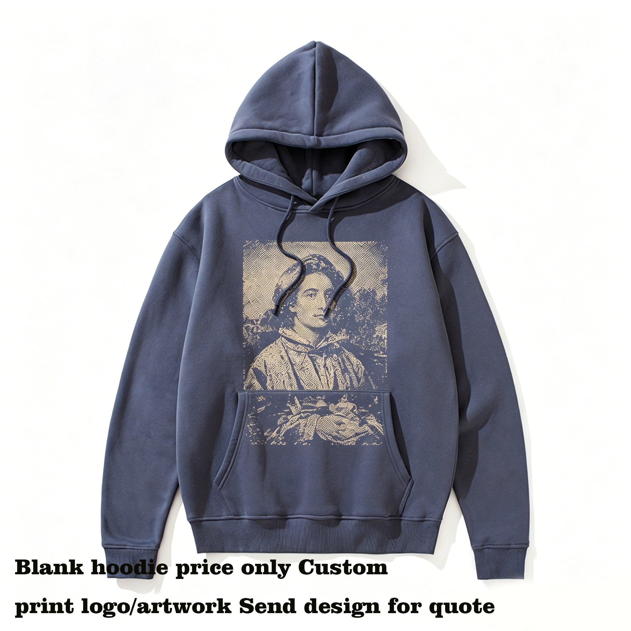 36 Color Fleece Loose Sleeved Hooded Pullover Hoodie Customized logo Unisex for Men High Quality 100% Cotton Personalized Design
