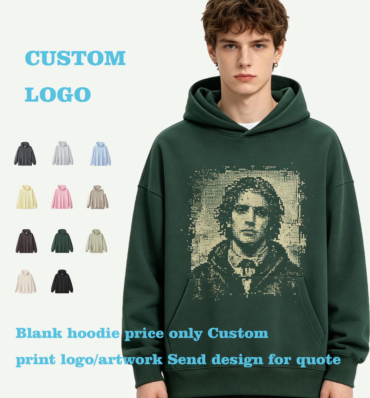 Manufacturers Plain Hoodies in Bulk a 400 Gram Heavy Weight Pullover with a Hood Hoodie Blanks Hoodie American Vintage Style