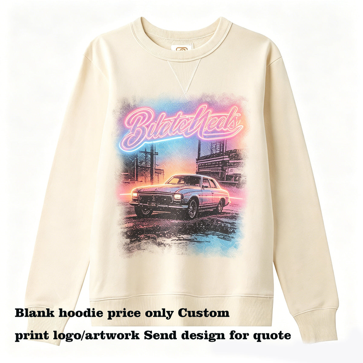 Wholesale Customized Hoodies 12 Colors French Style Looped Fabric Cropped Personalized Design Blanks Hip Hop American Style