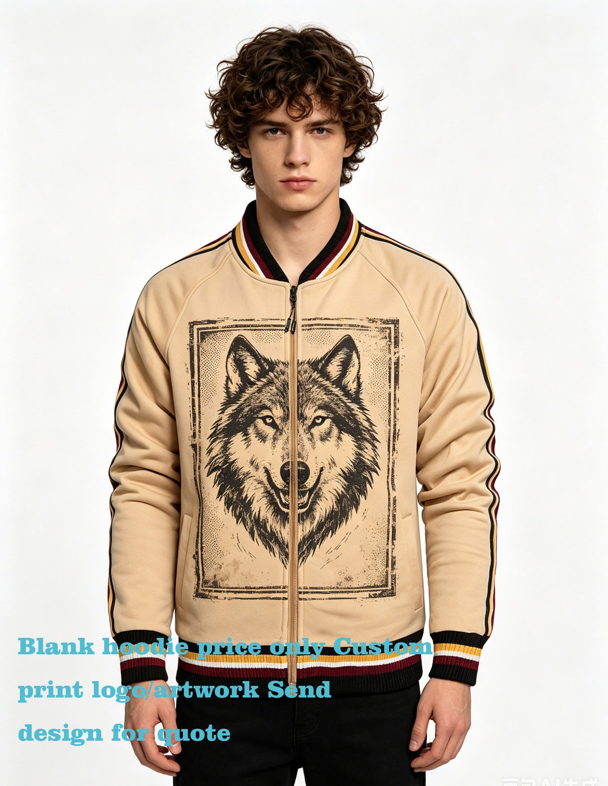 American Style Custom logo Plain Tshirts for Printing Wholesale Zip up Hoodie Men's Hoodies & Sweatshirts Casual Sports Style
