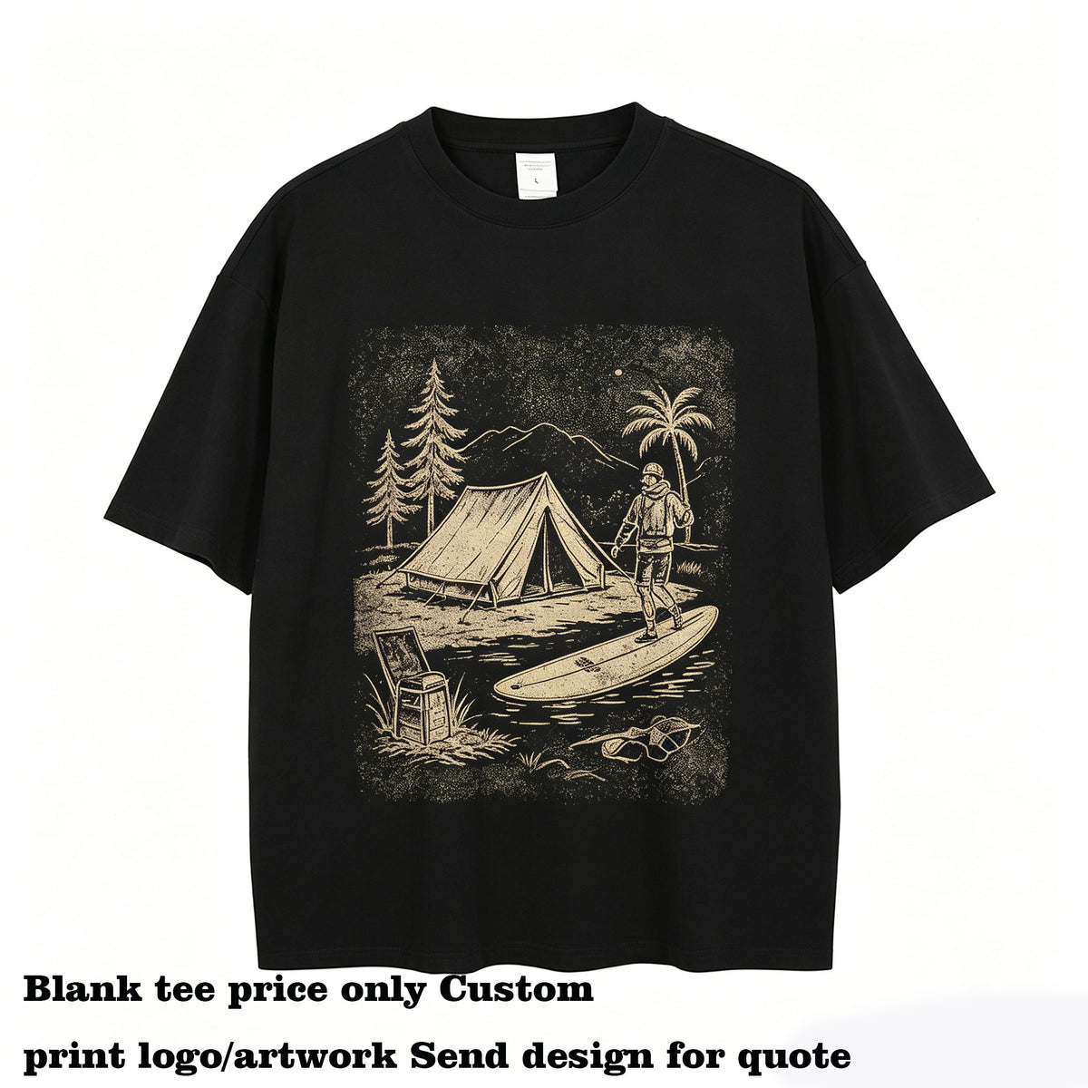 High Quality Cropped t Shirts Custom Pure Cotton Solid Color Dropped-shoulder Loose t Shirt Personalized Design French Terry