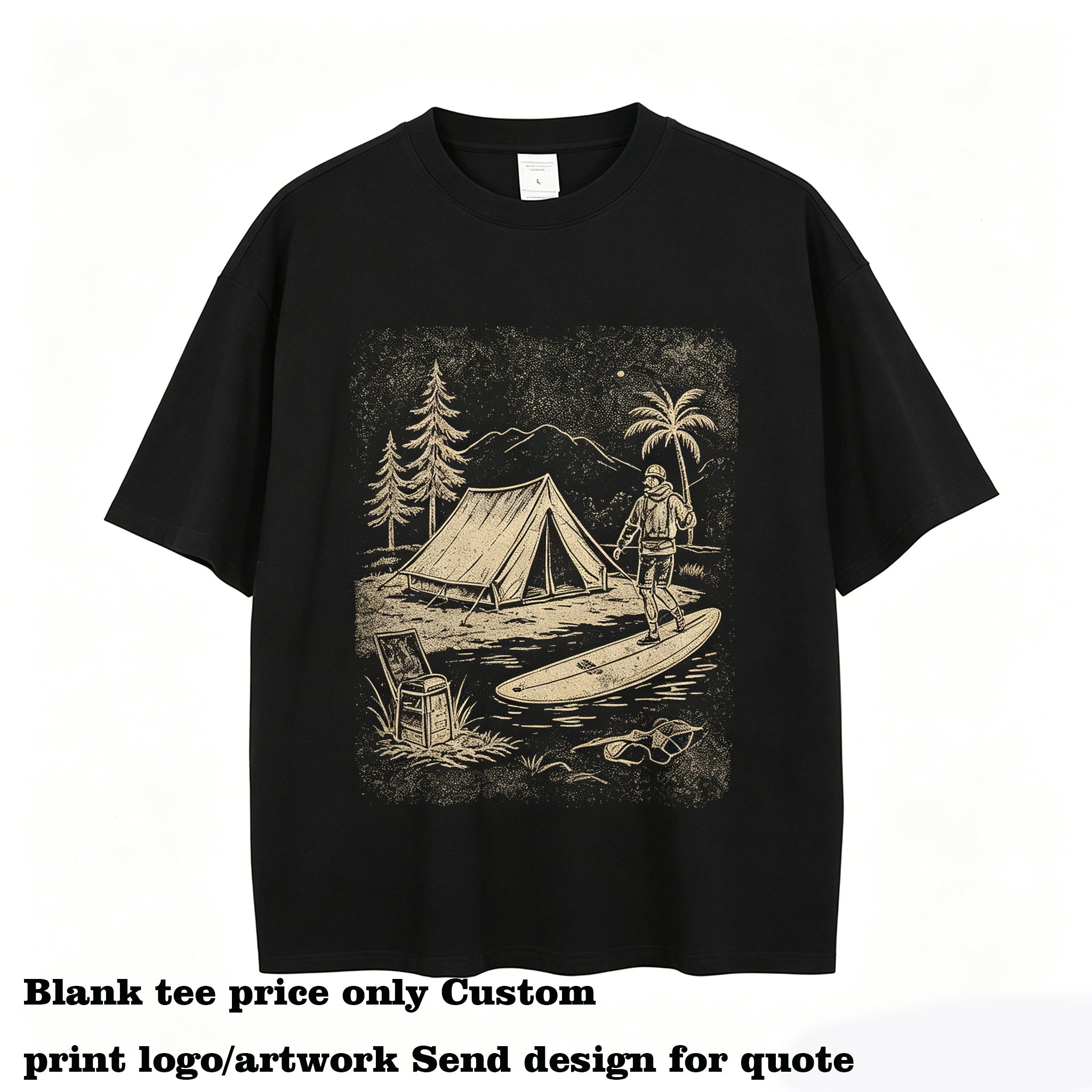 High Quality Cropped t Shirts Custom Pure Cotton Solid Color Dropped-shoulder Loose t Shirt Personalized Design French Terry