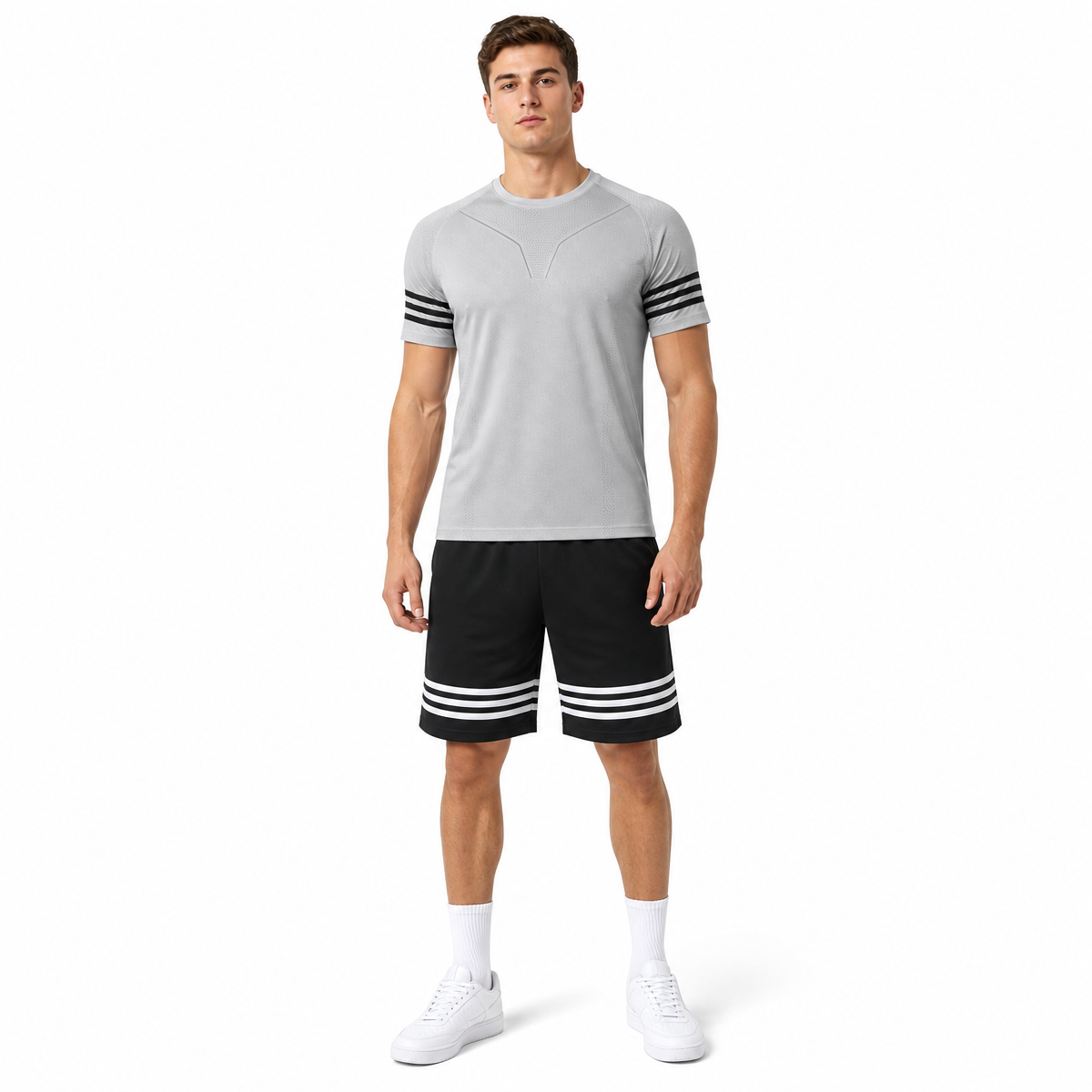 Loose Fitting Casual Brand t Shirt Suit 5 Color Quick Drying Football Uniform Set Customize Your Own Exclusive Design Suit
