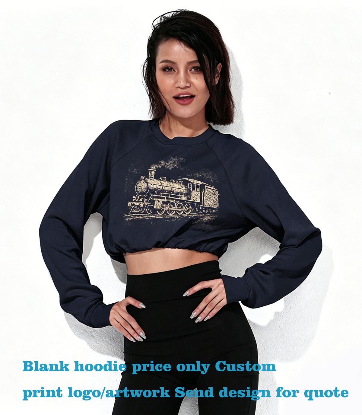 Custom Plain Sweatshirts for Printing Five Color Drawstring Slanting Shoulder Cutting Low Cut Hoodie High Quality Casual Style