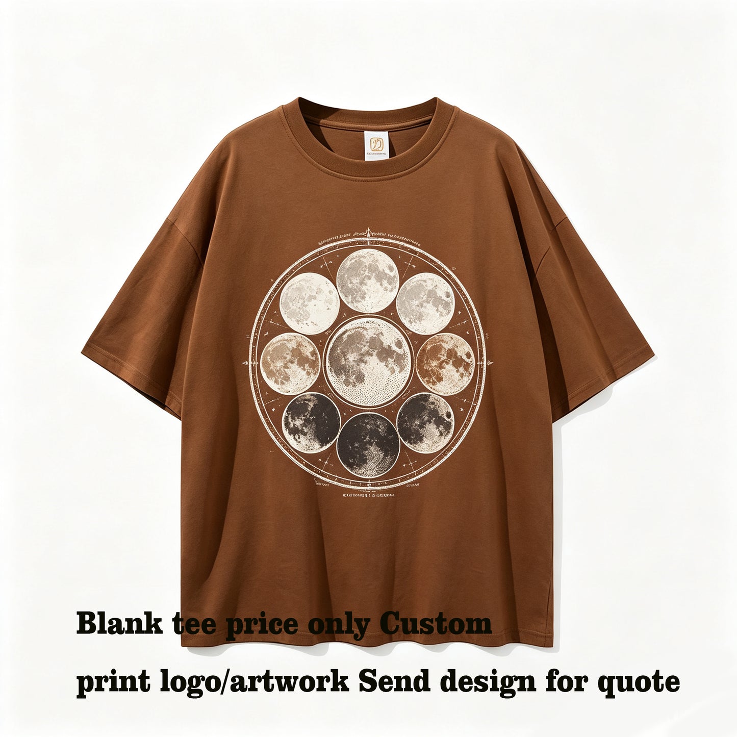 Manufacturer Customized t Shirts logo 100% Cotton Loose Shoulder Style Tshirt Unisex Tshirts High Quality Printing Custom